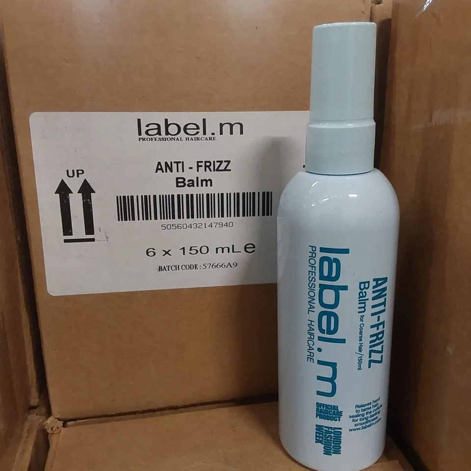 CAGE TO CONTAIN APPROX 220 X BOXES OF LABEL.M ANTI-FRIZZ HAIR BALM - 6 X 150ml PER BOX // CAGE NOT INCLUDED 