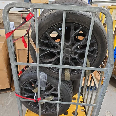 SET OF 18" FORD TRANSIT CUSTOM ALLOY WHEELS AND TYRES