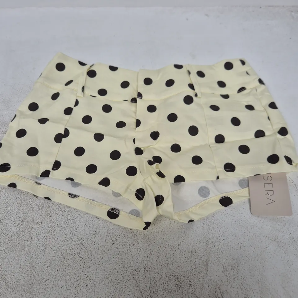 SERA Women’s Cream Polka Dot Shorts