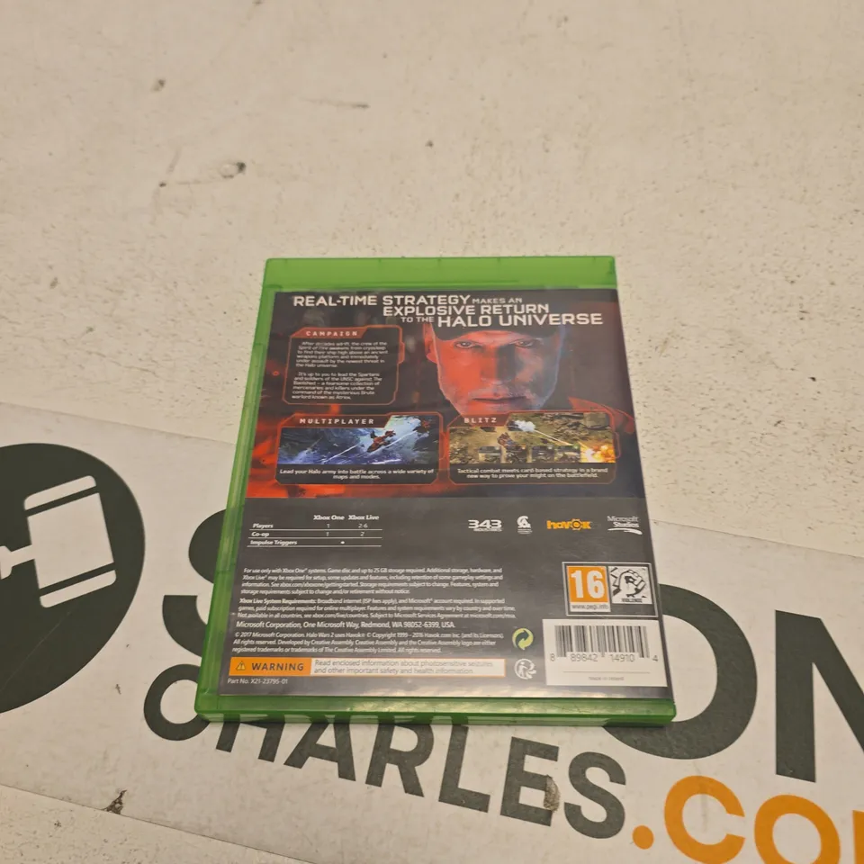 HALO WARS 2 – XBOX ONE GAME CASE