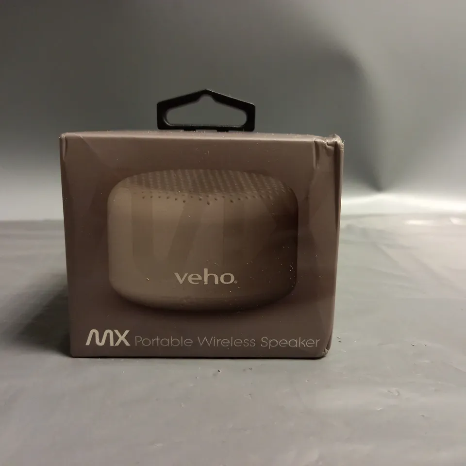 BOXED AND SEALED VEHO MX PORTABLE WIRELESS SPEAKER