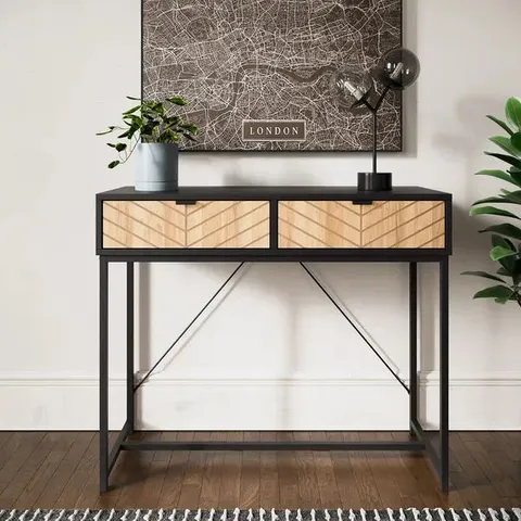 BOXED NIXON CONSOLE TABLE - BLACK (1 BOX)