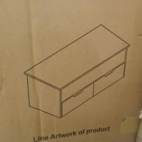 BOXED LIFT UP COFFEE TABLE - WHITE (1 BOX)