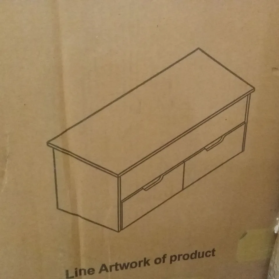 BOXED LIFT UP COFFEE TABLE - WHITE (1 BOX)