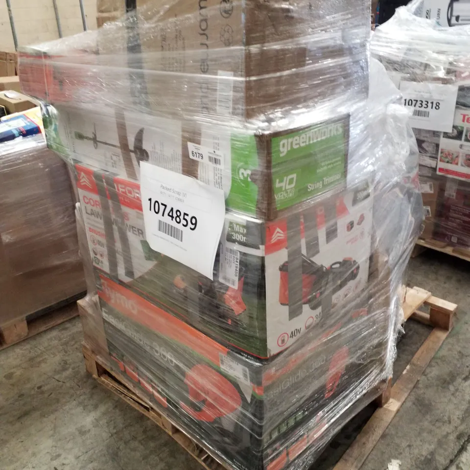 PALLET OF APPROXIMATELY 35 UNPROCESSED RAW RETURN HOUSEHOLD AND ELECTRICAL GOODS TO INCLUDE;