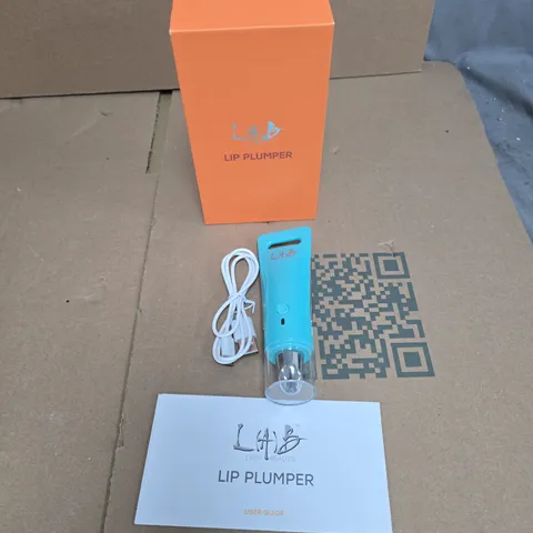 LIFE & BEAUTY LIP PLUMPER HANDHELD BEAUTY DEVICE – TURQUOISE (WITH USB CABLE & USER GUIDE)