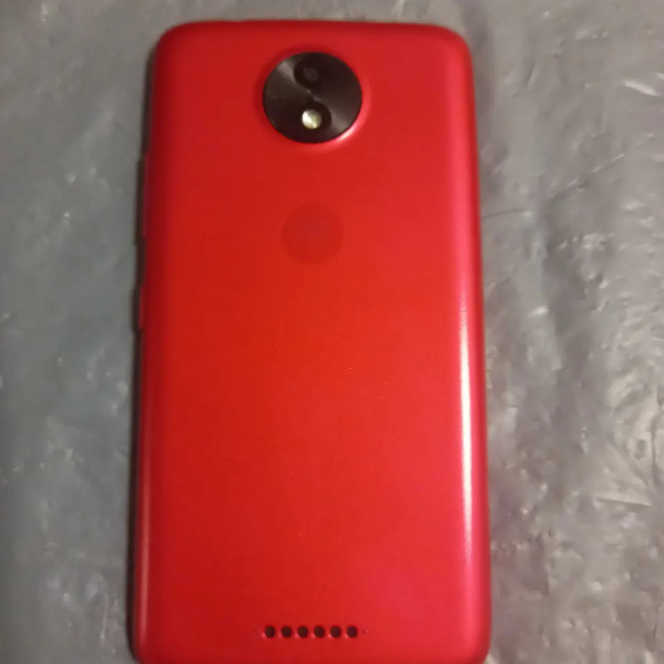 MOTOROLA MOTO MOBILE PHONE RED MODEL UNSPECIFIED