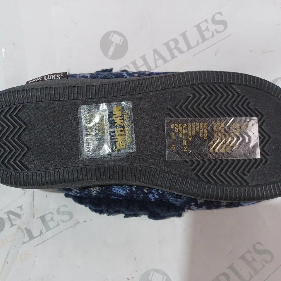 MUK LUKS ANAIS SLIPPERS IN navy UK SIZE 6