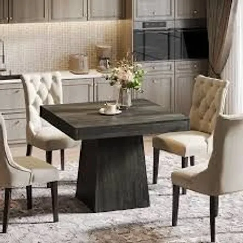 BOXED FARMHOUSE STYLE DINING TABLE (1 BOX)