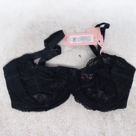 BOUX AVENUE GRACIE LACE BALCONETTE BRA IN BLACK SIZE 34F