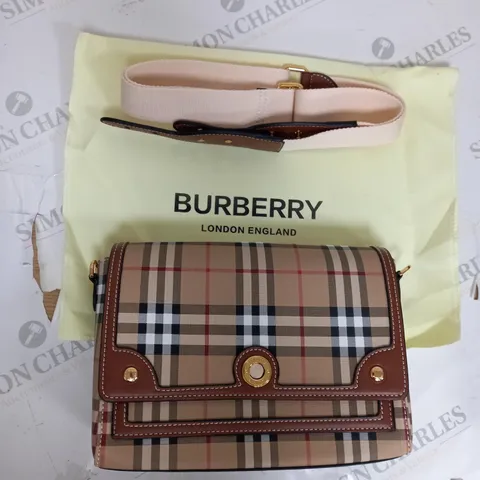 BURBERRY LONDON STRAPPED HANDBAG 