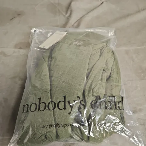 NOBODY'S CHILD KHAKI SLEEVELESS CHARLIE MIDAXI DRESS – UK 10 (EU 38, USA 6)