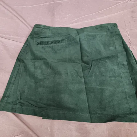 NOBODYS CHILD PETITE SOFIA SKIRT IN CORD GREEN - UK 10