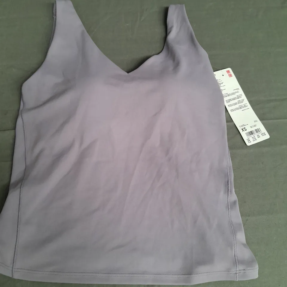 UNI QLO PURPLE CROP TOP - XS