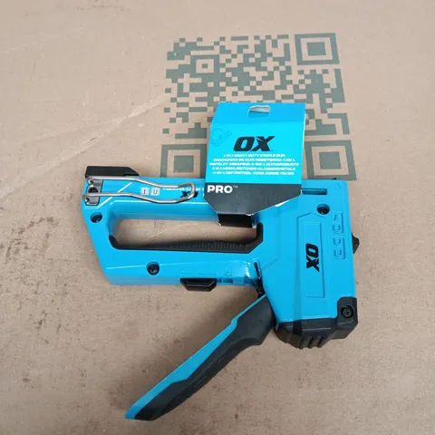 OX TOOLS PRO 4-IN-1 HEAVY DUTY STAPLE GUN – BLUE