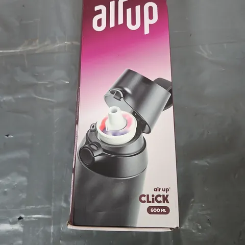 AIR UP CLICK 600ML WATER BOTTLE – BOXED, MIDNIGHT BLACK