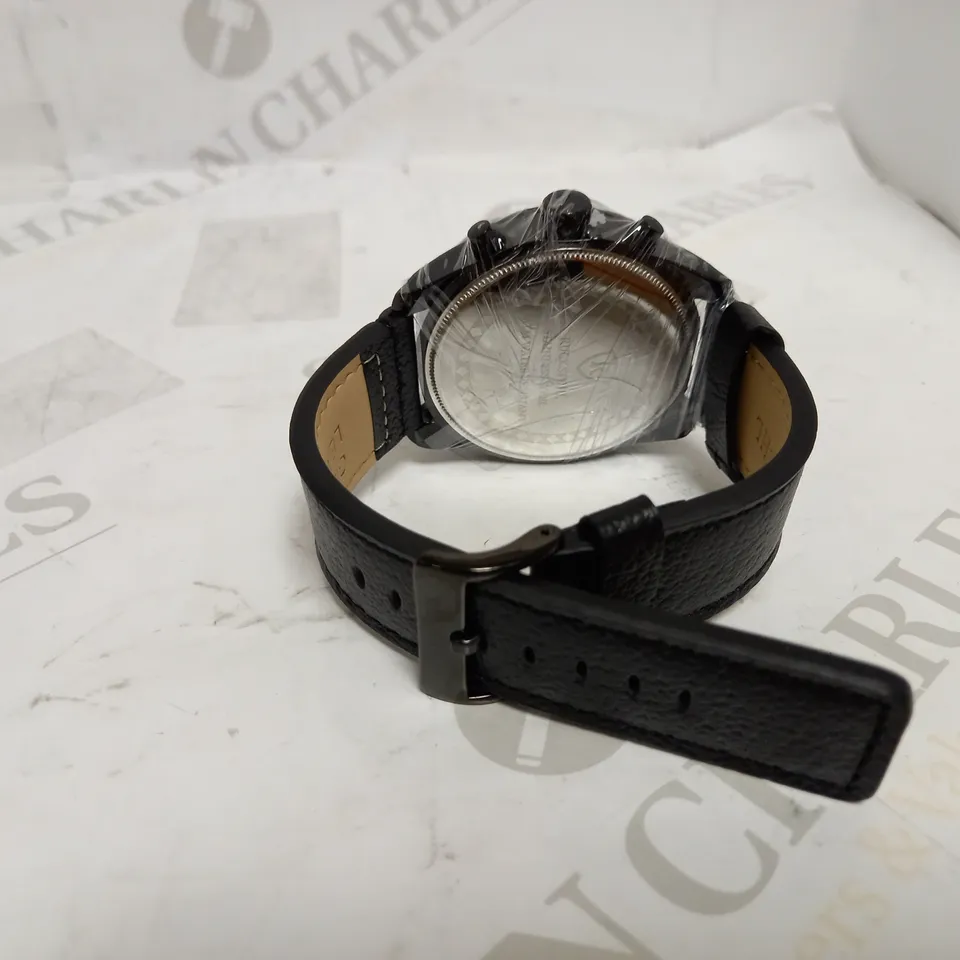 RUCKSTUHL TRIPLE DIAL LEATHER STRAP WRISTWATCH RRP £560