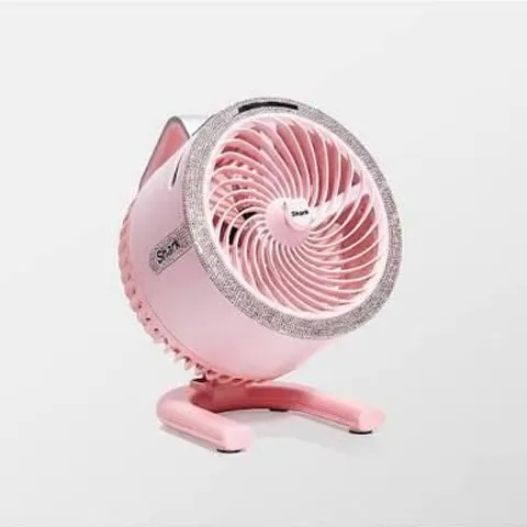 BOXED SHARK FLEXBREEZE HYDROGO MISTING FAN - LIMITED EDITION PINK DIAMOND