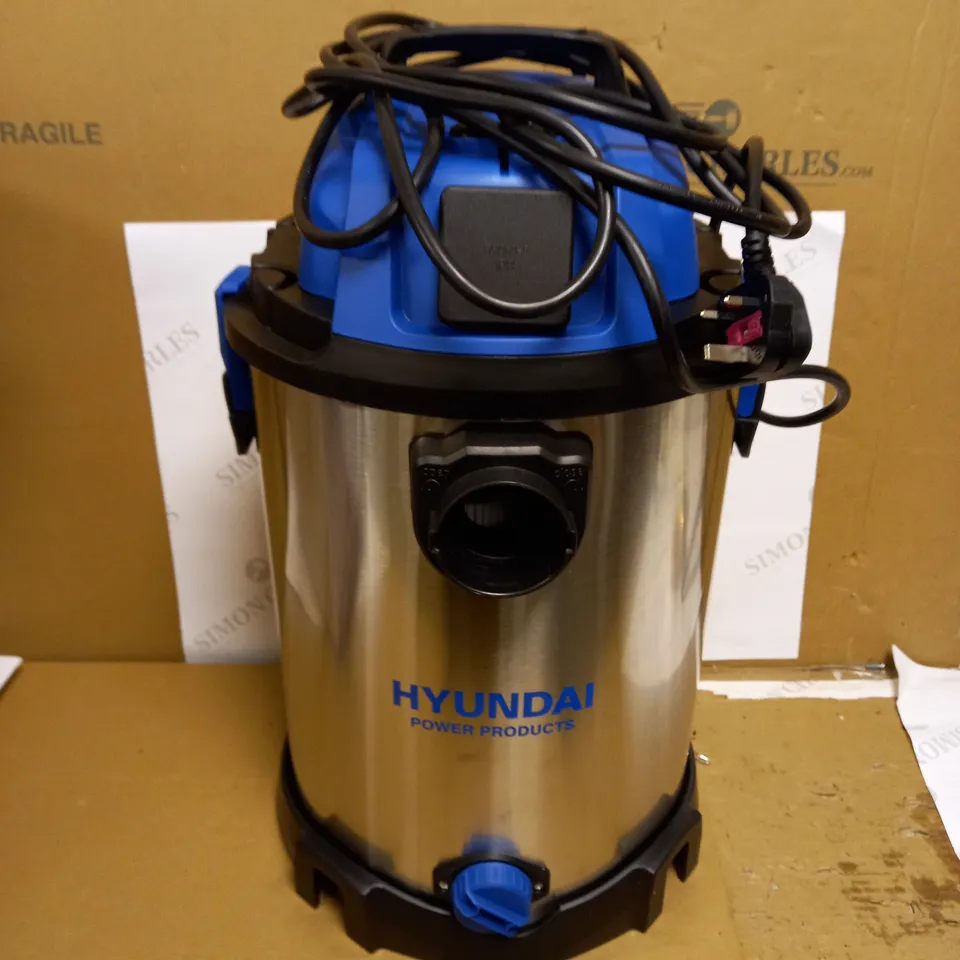 HYUNDAI WET AND DRY VACUUM CLEANER 30L 1400W INDUSTRIAL VACUUM CLEANER