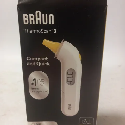 BRAUN THERMOSCAN 3 EAR THERMOMETER