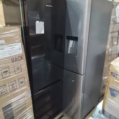 RUSSELL HOBBS FREESTANDING FRIDGE FREEZER BLACK AND HISENSE FREE STANDING AMERICAN FRIDGE FREEZER