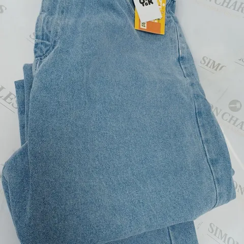 LUCY & YAK DANA ORGANIC JEANS, LIGHTWASH BLUE - SIZE 38R