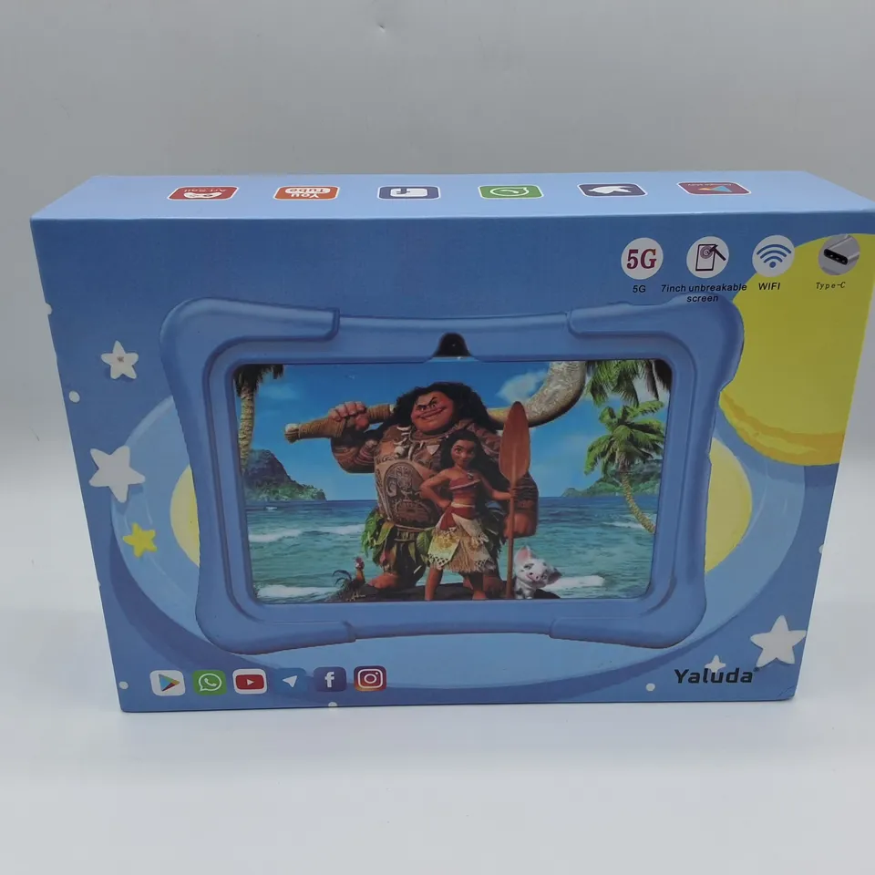 BOXED YALUDA 7" KIDS TABLET WITH PROTECTIVE PINK CASE