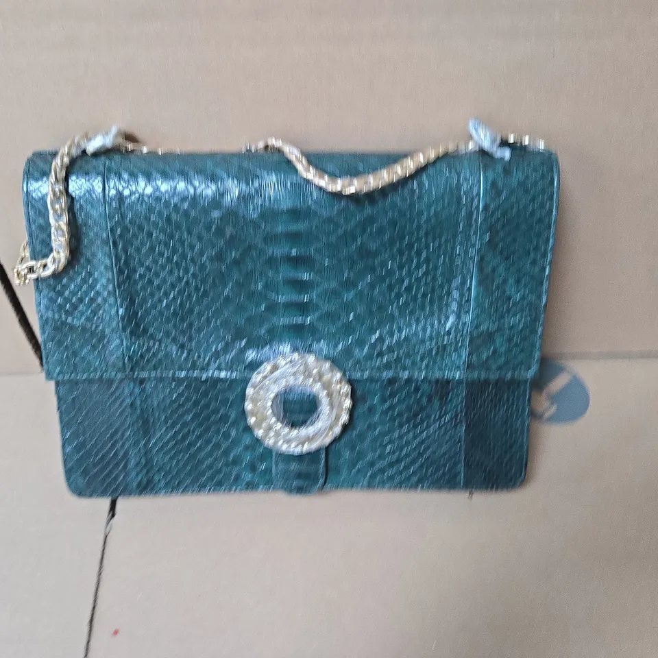 LA MAREY PYTHON SHOULDER BAG 