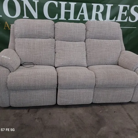 QUALITY BRITISH DESIGNER G PLAN FIRTH POWER RECLINING EASY CHAIR OXFORD CHALK LEATHER