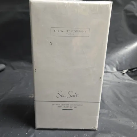 SEALED THE WHITE COMPANY SEA SALT, VETIVERT AND CEDARWOOD BATH AND BODY GIFT SET