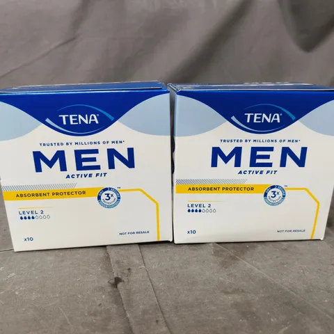 TENA MEN ABSORBENT PROTECTOR INCONTINENCE PADS, LEVEL 2, 60 INCONTINENCE PADS (10 X 6 PACKS) 