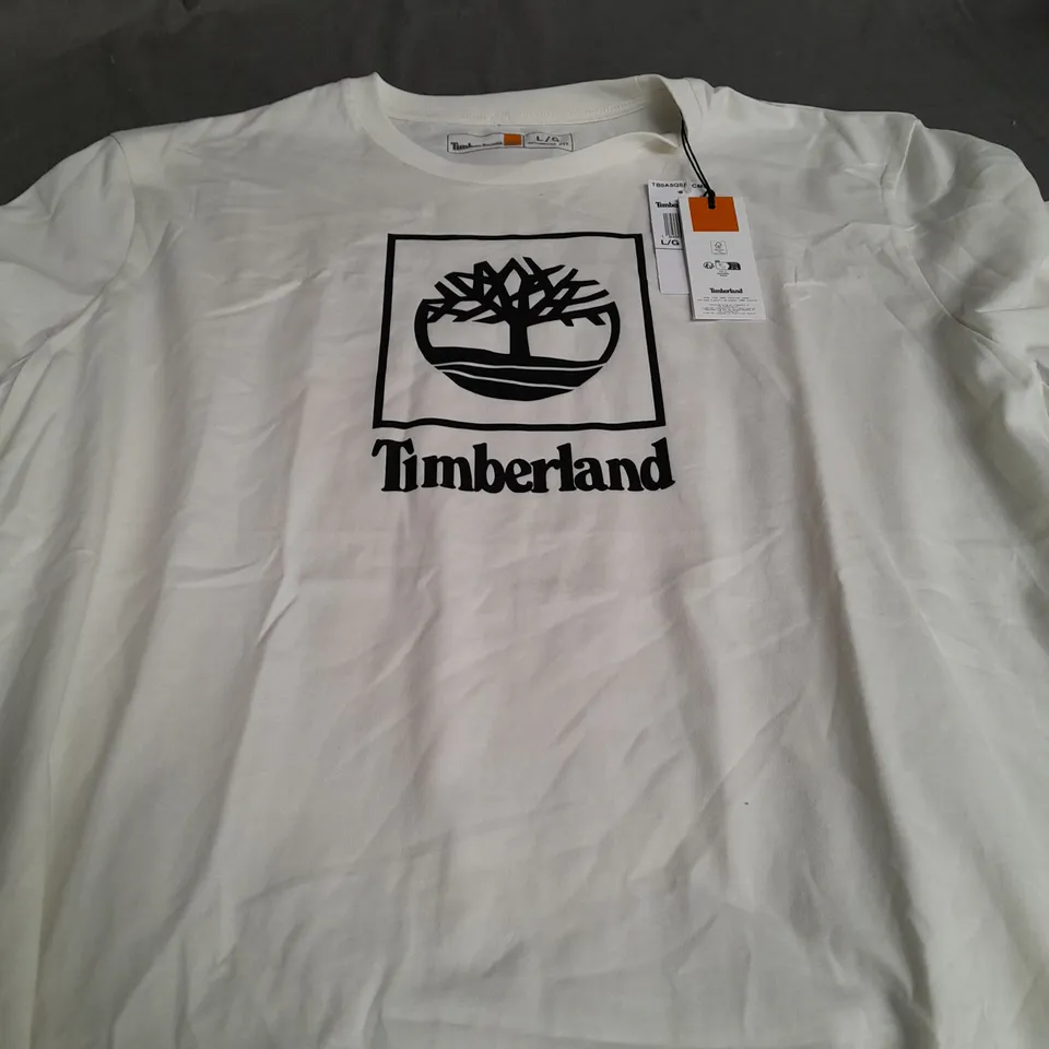 TIMBERLAND CREAM T-SHIRT - LARGE