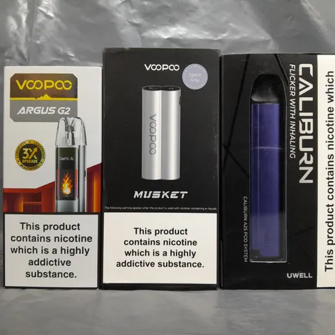 BOX OF APPROXIMATELY 20 ASSORTED E-CIGARETTE/VAPING PRODUCTS - MAKES, MODELS, COLOURS, AND STYLES VARY - COLLECTION ONLY