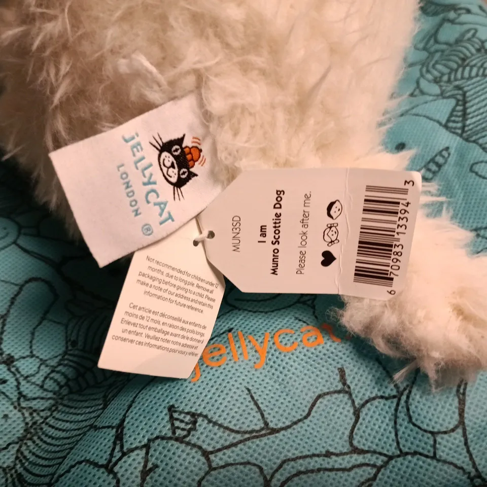 Jellycat Munro Scottie Dog Plush Toy – Cream