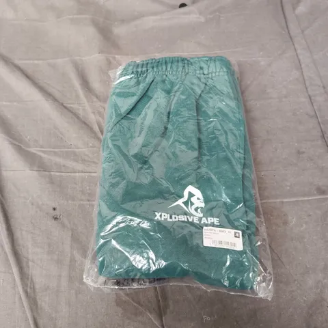 XPLOSIVE APE GYMWEAR VINTAGE WASH GREEN JOGGERS – XL