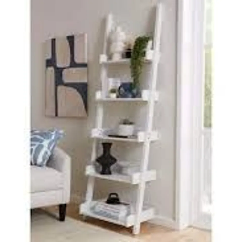 REBEL LADDER SHELF - WHITE - FSC CERTIFIED - COLLECTION ONLY