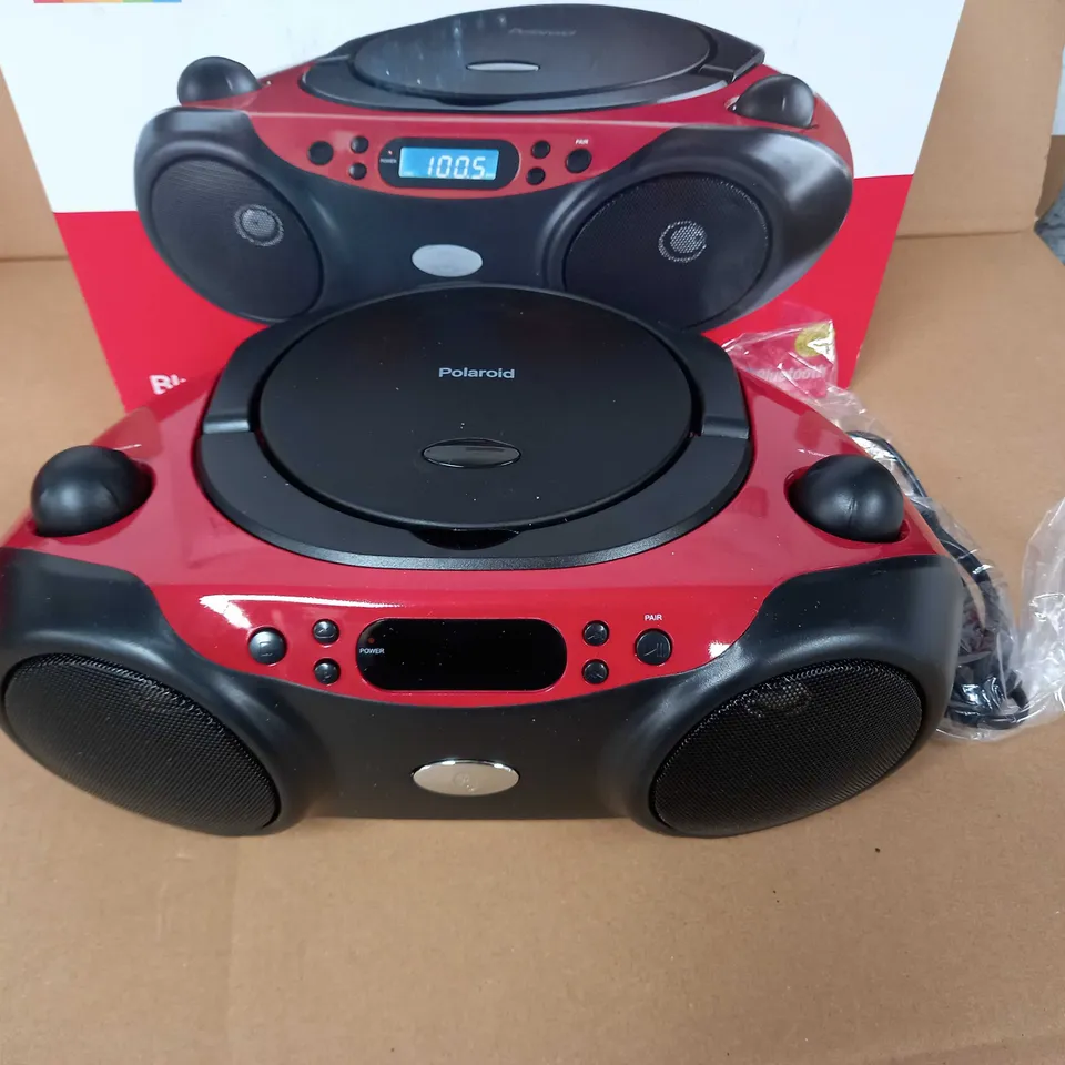 POLAROID BLUETOOTH CD BOOMBOX