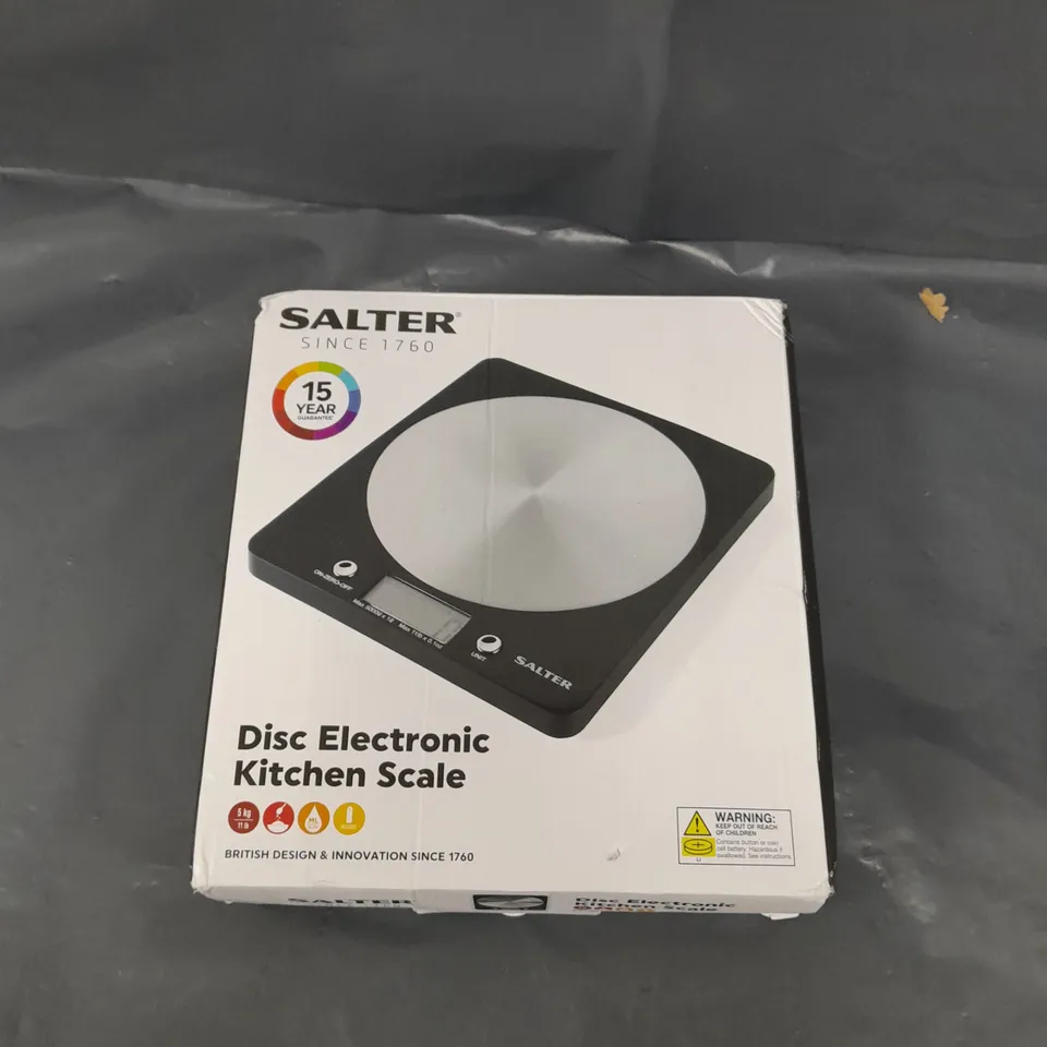 SALTER DISC ELECTRONIC KITCHEN SCALE 