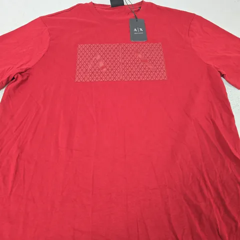ARMANI EXCHANGE GRAPHIC TEE - SIZE LARGE 