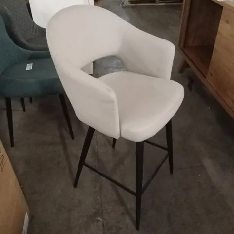 QUALITY DESIGNER FAUX LEATHER STATIC BARSTOOL