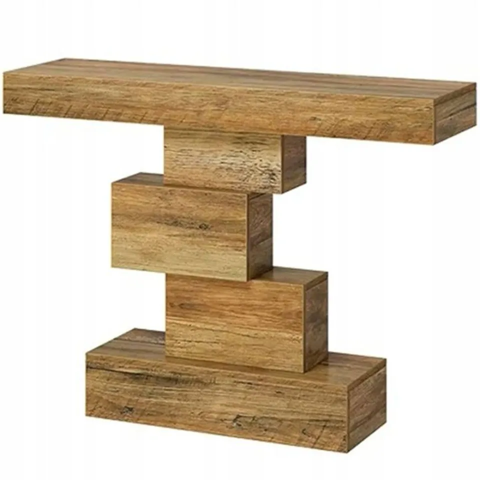 BOXED HOGA-RY0264 CONSOLE TABLE, 108 CM, BROWN
