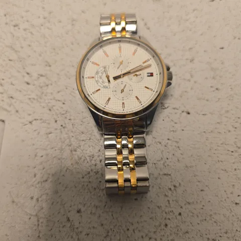 TOMMY HILFIGER TWO-TONE STAINLESS STEEL CHRONOGRAPH WATCH