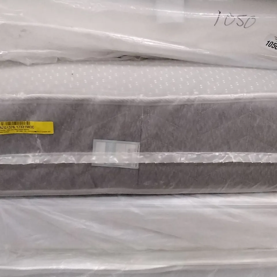 QUALITY BAGGED POCKETO 1500 COOL BLUE POCKET MEMORY FOAM SINGLE 3FT MATTRESS