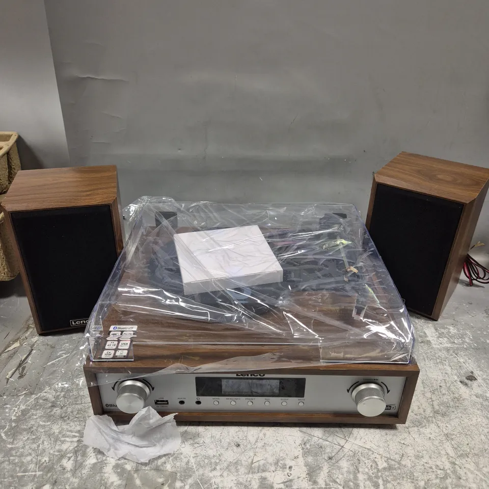 BOXED LENCO MC-160WD STEREO SYSTEM TURNTABLE 