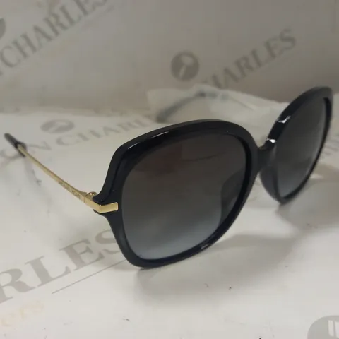 MICHAEL KORS GENEVA ROUND SUNGLASSES - BLACK