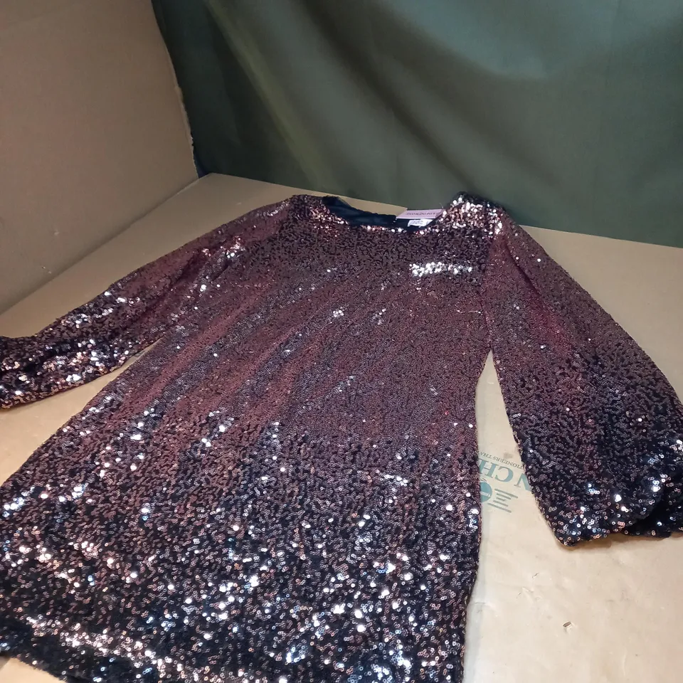 WOMENS JADED ROSE CECE SEQUIN DRESS SIZE 18