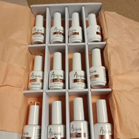 AVIVA PRO-GEL SOAK-OFF UV GEL 15ML β PACK OF 12 BOTTLES