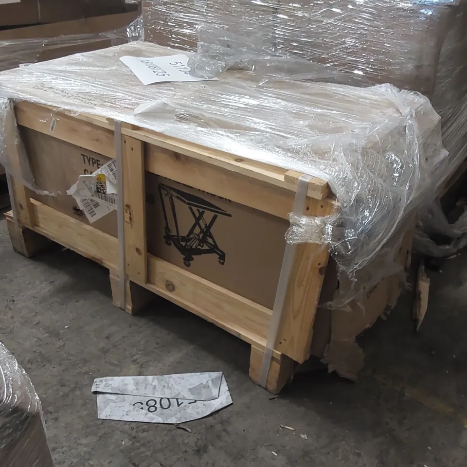 BOXED HYDRAULIC LIFT TABLE TRUCK