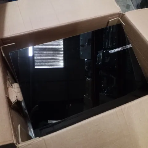 BOXED BOSCH SERIES 2 WALL-MOUNTED COOKER HOOD 60 CM CLEAR GLASS BLACK PRINTED, BLACK