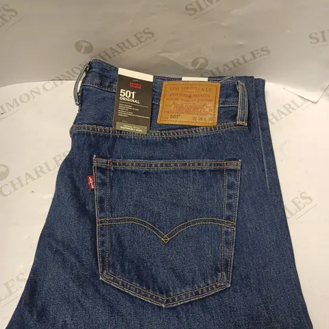 LEVI'S MEN'S 501 ORIGINAL FIT DENIM JEANS - W36 L30
